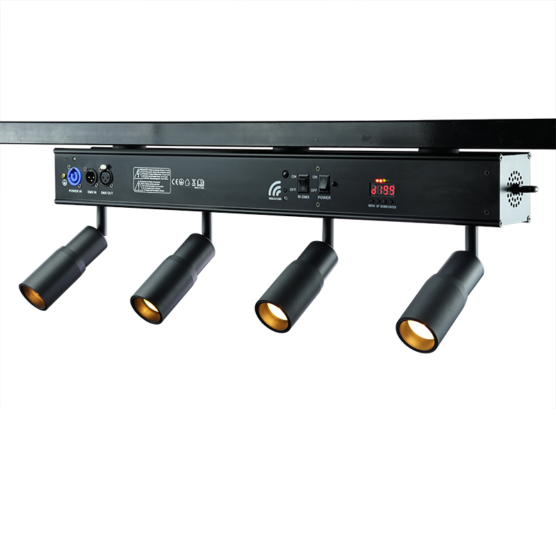 Battery 4*10W LED Bar Zoom