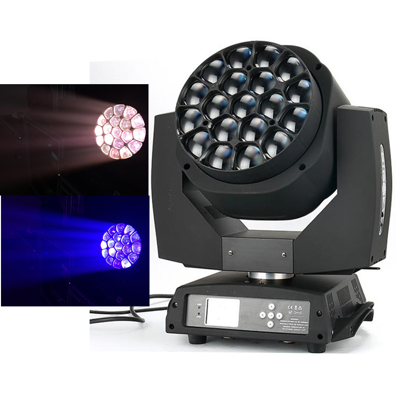 19*15 bee eye led moving head light RGBW K10 STAGE DMX zoom wash lighting